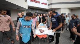 استشهاد الزميل الصحفي في قناة فلسطين اليوم محمد بعلوشة جراء قصف اسرائيلي استهدف منزله  شمال غزة (6).JPG