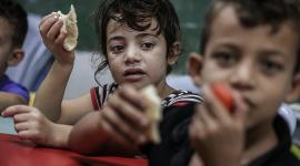 أطفال جائعون في غزة