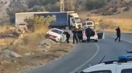 مكان حادث إطلاق نار قرب حاجز ترقوميا غربي الخليل