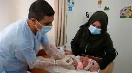 شلل الأطفال في غزة