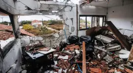 صورة من أحد البيوت المدمرة في شمال كيان الاحتلال