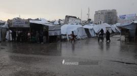غرق خيام النازحين جراء شدة الأمطار في غزة (7).jpeg
