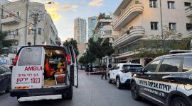 من مكان عملية الطعن واطلاق النار في تل أبيب