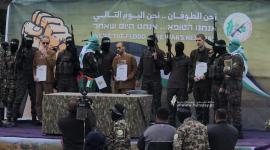 مشاهد تسليم الاسرى من دير البلح (2)