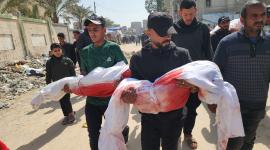 تشييع ووداع شهداء القصف الإسرائيلي المتواصل على خانيونس (1).jpeg