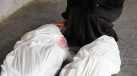 وداع شهداء عائلة النجار بالمستشفى الأهلى بغزة (5).jpeg