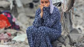 تدمير مخيم للنازحين في بلدة بني سهيلا شرق خان يونس (1).jpeg
