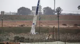رافعة لجيش الاحتلال الاسرائيلي في قطاع غزة