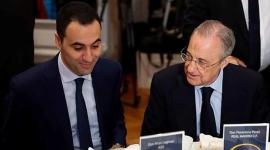 رئيس ريال مدريد فلورنتينو بيريز والمغربي أنس
