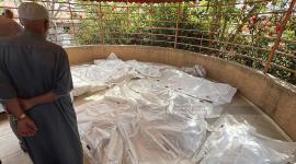 وداع حزين ومبكي لشهداء خانيونس (2)