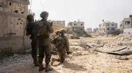 قوات من جيش الاحتلال الاسرائيلي داخل قطاع غزة