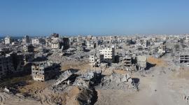 صور جوية تظهر الدمار في مدينة غزة (13)
