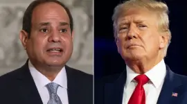 الرئيسان عبد الفتاح السيسي ودونالد ترامب