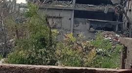 انهيار منزل في حي التفاح شرق مدينة غزة