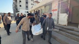 تشيع جثمان الشهيد الصحفى إسلام قنيطة بمدينة غزة بعد استهدافه (2).jpeg