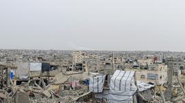 نسف مباني في شرق مدينة حمد بخانيونس