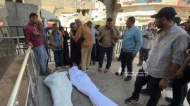 وداع 5 شهداء بينهم ثلاثة أطفال ارتقوا فى قصف صهيونى على مدينة بيت لاهيا (2).jpeg