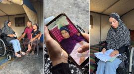 الجريحة نائلة مريش وعائلتها