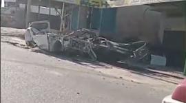 قوات الاحتلال تحطم مركبات أمام محل لبيع قطع السيارات جنوب الخليل