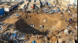 تدمير مستودع ادوية في غزة.PNG