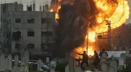 قصف غزة