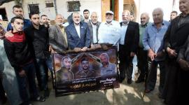هنية يزور بيوت عزاء شهداء نفق سرايا القدس