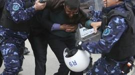 أثناء الاعتداء على القيادي خضر عدنان