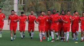 جانب من تدريبات المنتخب الفلسطيني في دبي