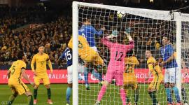 جانب من مباراة البرازيل واستراليا