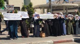 سلسلة بشرية دعمًا للمسجد الأقصى في نابلس