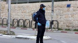حواجز للامن الفلسطيني تفصل بين القرى والمخيمات وبين المدن في محافظة بيت لحم لمنع انتشار فيروس كورونا. (11)