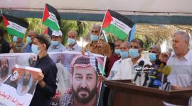 الجهاد الاسلامي تنظم وقفة تضامنية مع الاسير الاخرس (10).JPG