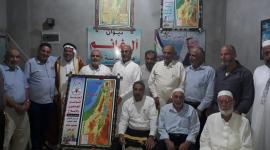 لجنة التواصل الجماهيري تزور بيت المختار أبو علي غانم