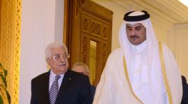 الرئيس القطري وعباس