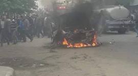 حرق سيارة