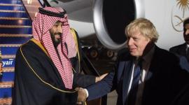 ولي العهد السعودي أثناء وصوله للندن