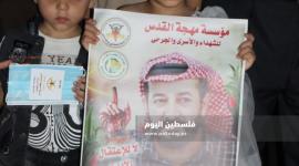 وقفة تضامنية مع الاسير ماهر الاخرس بغزة اضاءة الشموع (8)