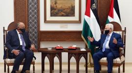 الوزير سامح شكري يصل رام الله