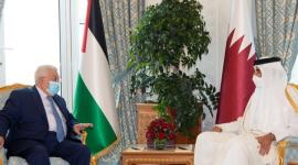 أمير قطر وعباس