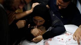والدة الشهيد محمد أبو حليمة