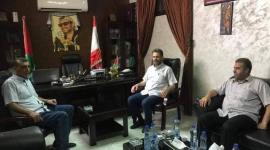 لقاء بين ممثل الجهاد الإسلامي في لبنان احسان عطايا ونظيره في التيار الإصلاح في حركة فتح العميد محمود عبد الحميد عيسى \