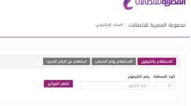 استعلم الآن فاتورة التليفون الأرضي شهر أكتوبر 2019