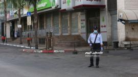 انتشار عناصر السلطة بعد اغلاق الضفة بسبب تفشي كورونا وعودة العالقين من الخارج (9)