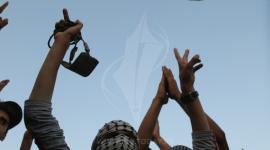 قادة الفصائل يشاركون المتظاهرين في مسيرة العودة ‫(41878058)‬ ‫‬.JPG