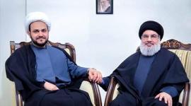 الشيخ أكرم الكعبي برفقة السيد حسن نصر الله 