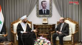 صورة تجمع الهباش ومفتى سوريا أحمد حسون