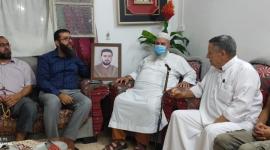 وفد من الجهاد يزور ذوي الاسيرين معتصم سمارة واحمد الجيوسي في طولكرم