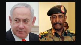 بنيامين نتنياهو ورئيس المجلس الانتقالي السوداني عبد الفتاح البرهان
