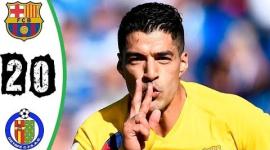 ملخص مباراة برشلونة وخيتافي 2-0 - وتألق سواريز