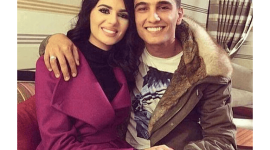 محمد عساف برفقة خطيبته السابقة الإعلامية لينا قيشاوي